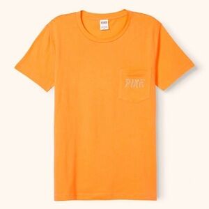 Victoria's Secret PINK Shine Vibrant Orange T